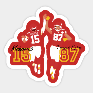 Patrick mahomes and Travis Kelce Sticker